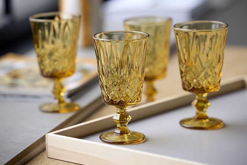 Sorrento Verres à Vin 290 ml, bleus, Lot de 4