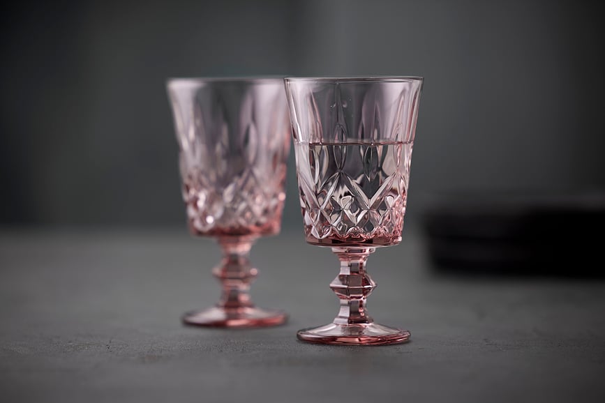 Sorrento Verres à Vin 290 ml, bleus, Lot de 4