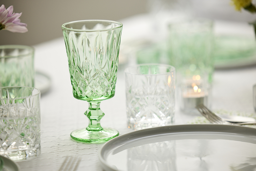 Sorrento Verres à Vin 290 ml, bleus, Lot de 4