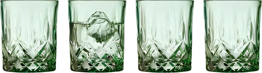 Szklanki Sorrento 320 ml transparentne zielone 4 szt.
