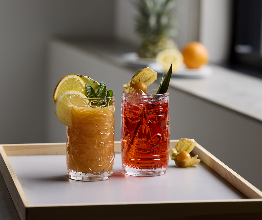 Tiki Čaše za koktele 450 ml prozirne 4 kom.