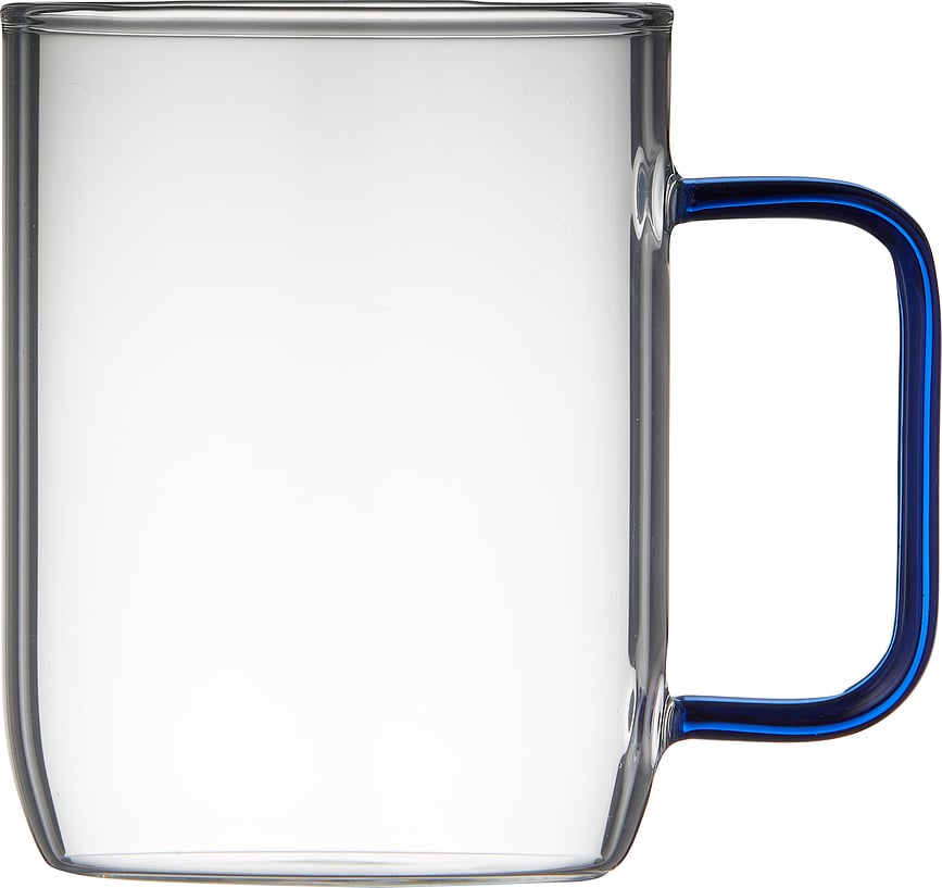 Torino Čaše 400 ml prozirne sa zelenom ručkom 2 kom.