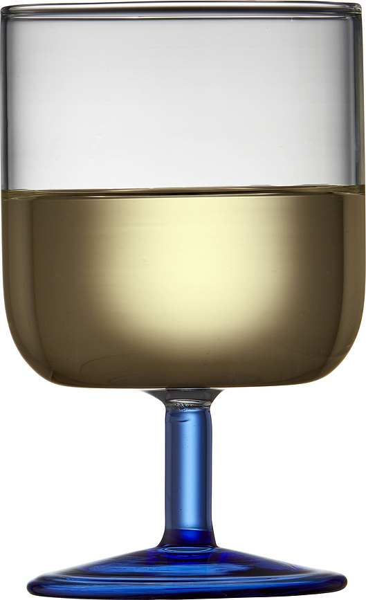 Torino Verres à Vin, 300 ml, vert-bleu, Lot de 2