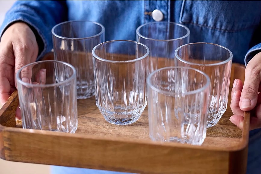 Vasos de agua Astrid, 250 ml, Pack de 6 unidades