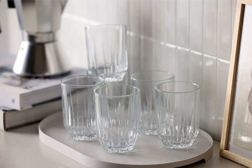 Vasos de agua Astrid, 250 ml, Pack de 6 unidades