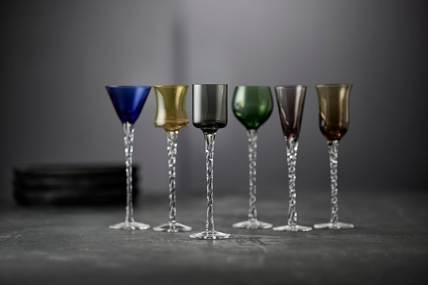 Vasos de chupito London, para vodka y aquavit, 6 unidades