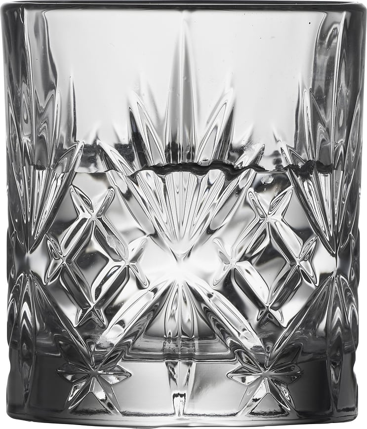 Vasos de Chupito Melodia 80 ml, de cristal, 6 unidades