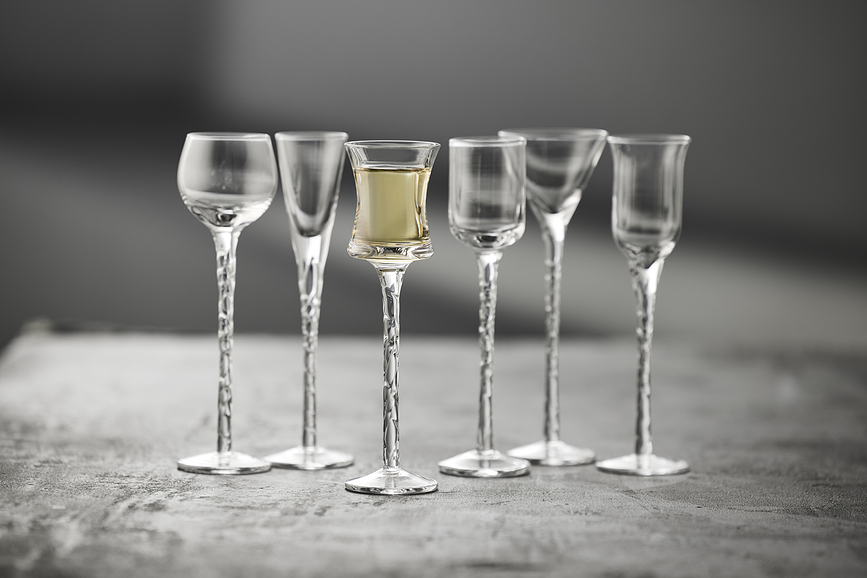 Vasos de chupito para vodka y aquavit Rom, 6 unidades
