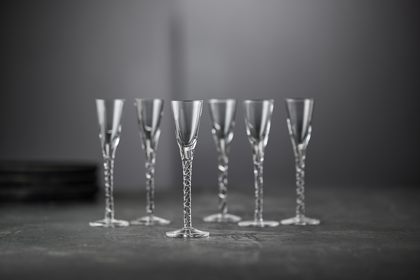 Vasos de Chupito Paris, 25 ml, para vodka y aquavit, 6 unidades