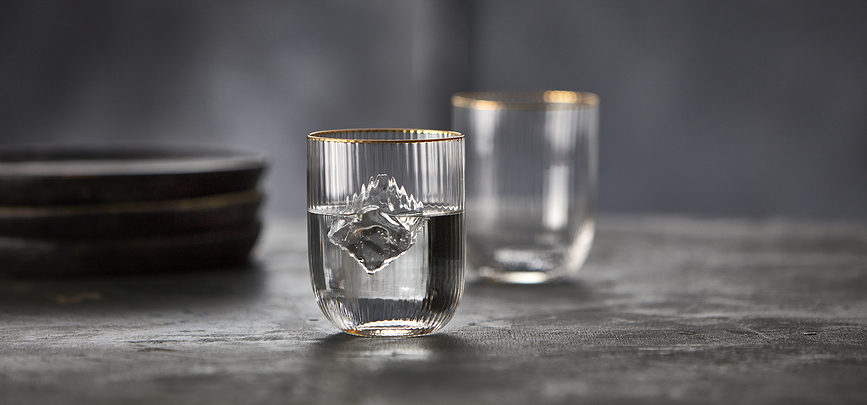 Vasos Palermo Gold, 350 ml, 4 unidades