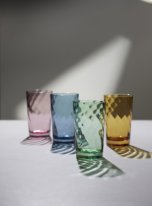 Vasos para bebidas Vienna, 450 ml, ámbar, 4 unidades