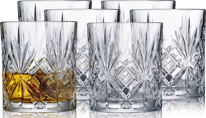 Vasos para whisky Melodia, 310 ml, 6 unidades