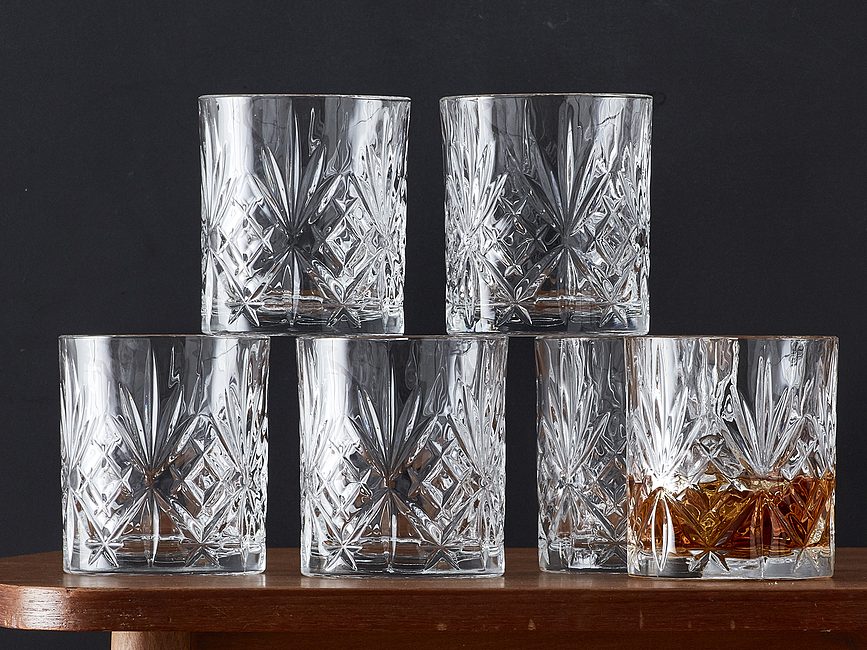 Vasos para whisky Melodia, 310 ml, 6 unidades