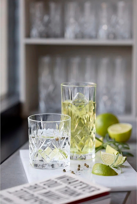 Vasos para whisky y combinados Melodia, 310 ml y 360 ml, Set de 8 piezas