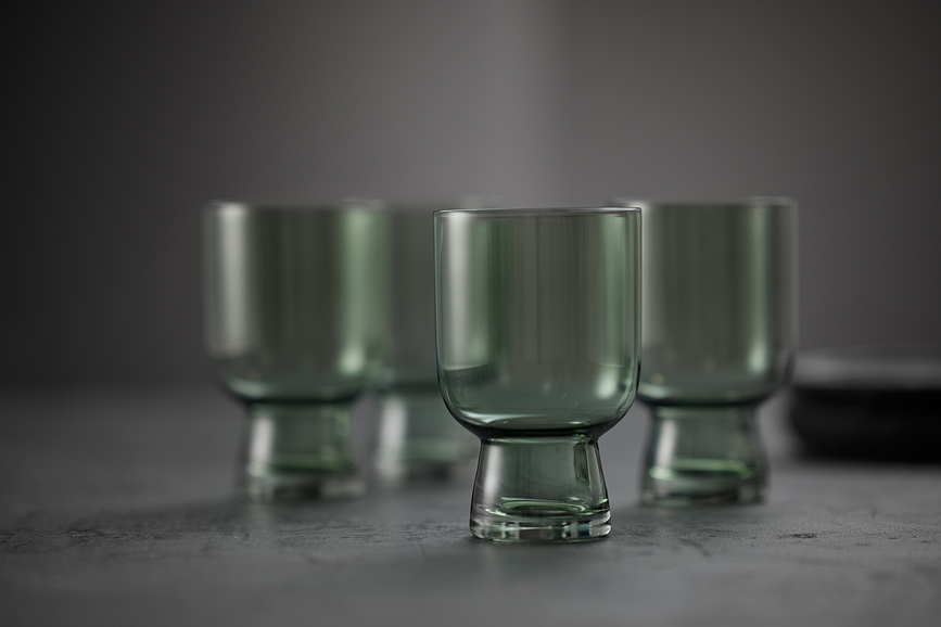 Vasos Sorrento 300 ml, grises, 4 unidades