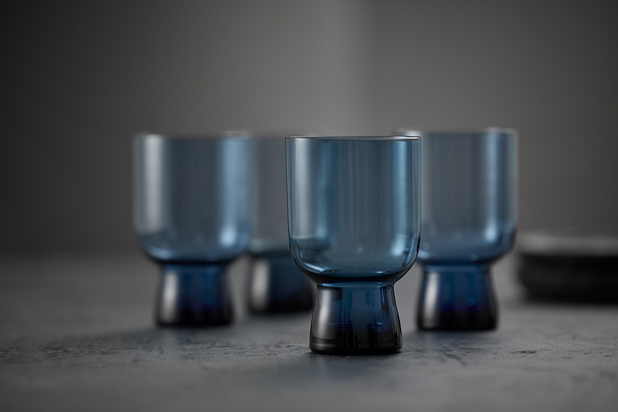 Vasos Sorrento 300 ml, grises, 4 unidades