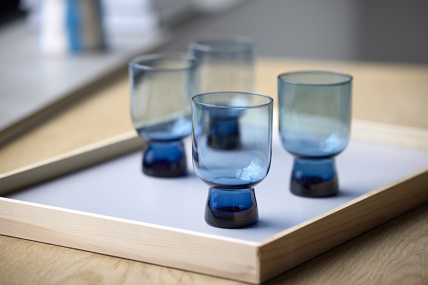 Vasos Sorrento 300 ml, grises, 4 unidades