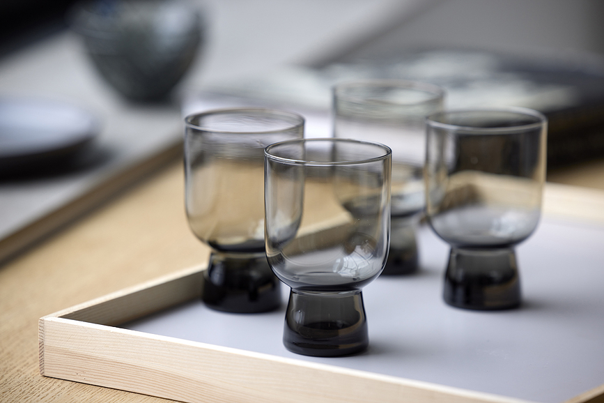 Vasos Sorrento 300 ml, grises, 4 unidades