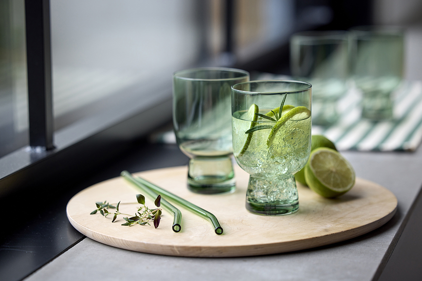 Vasos Sorrento 300 ml, grises, 4 unidades