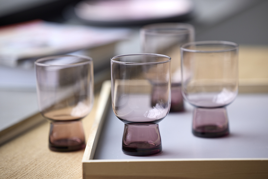 Vasos Sorrento 300 ml, grises, 4 unidades