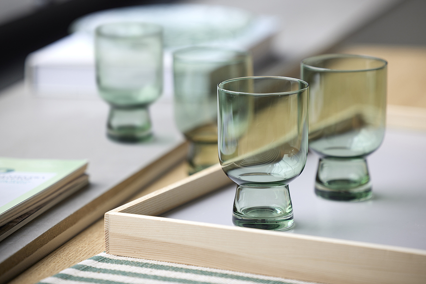 Vasos Sorrento 300 ml, grises, 4 unidades