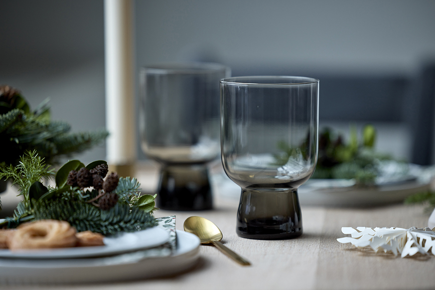 Vasos Sorrento 300 ml, grises, 4 unidades