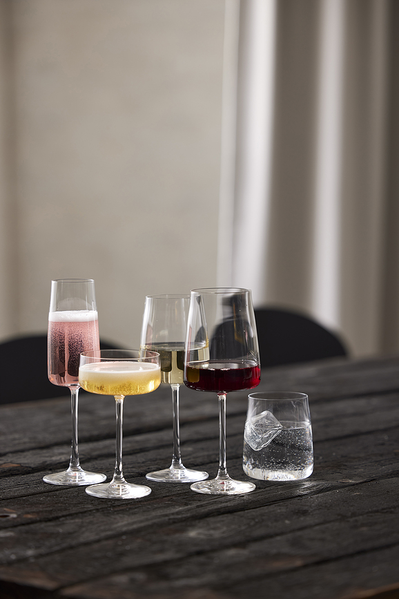 Vasos Zero 420 ml, transparentes, 6 unidades