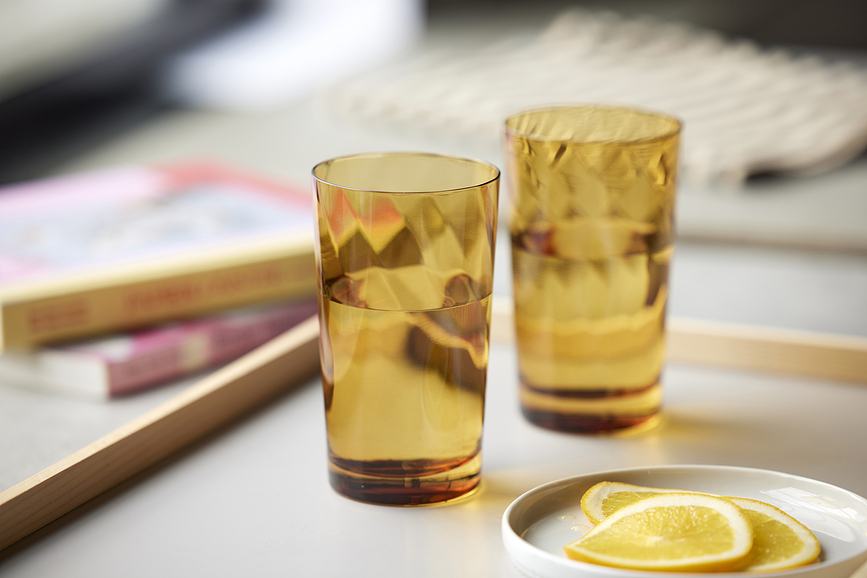 Vienna Čaše za pića 450 ml jantarne 4 kom.