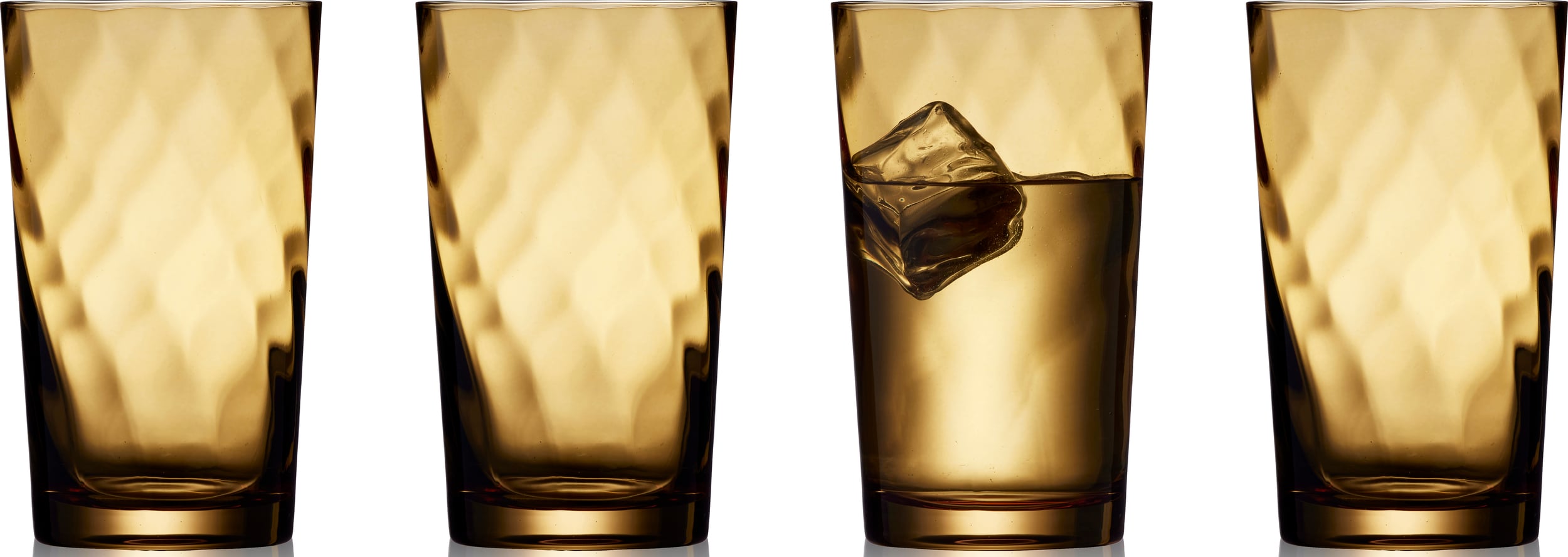 Vienna Getränke- und Spirituosen-Gläser 450 ml bernsteinfarben 4 St.