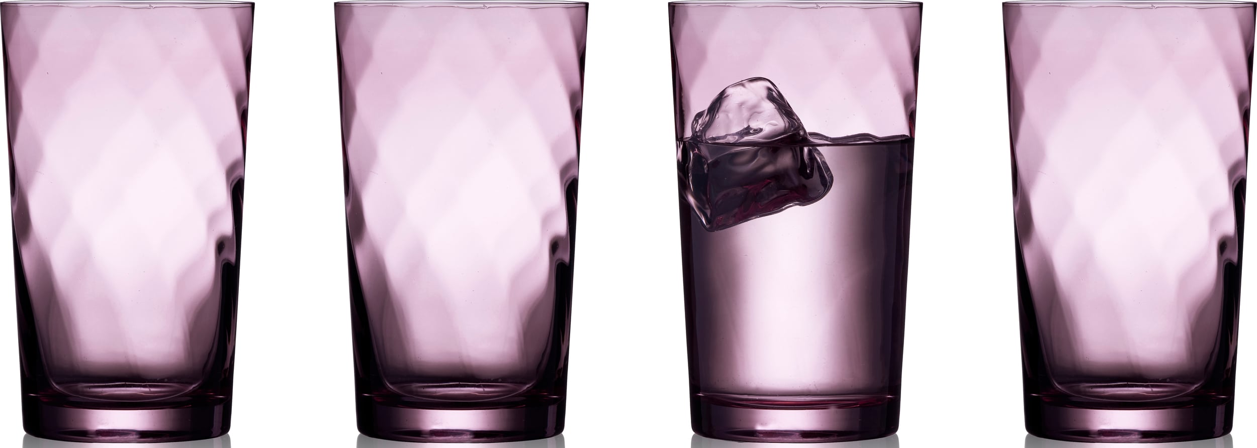 Vienna Getränke- und Spirituosen-Gläser 450 ml violett 4 St.