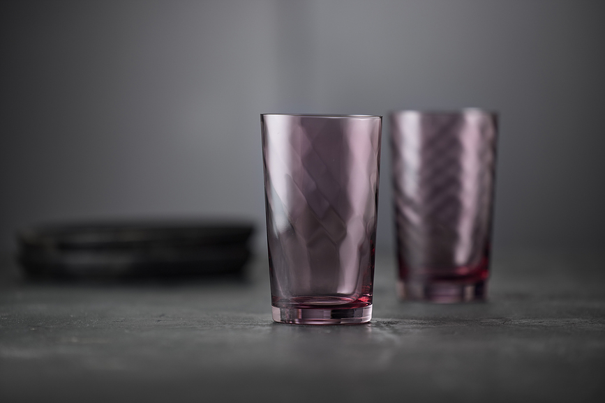 Vienna Kozarci za pijačo, 450 ml, jantarne barve, 4 kosi