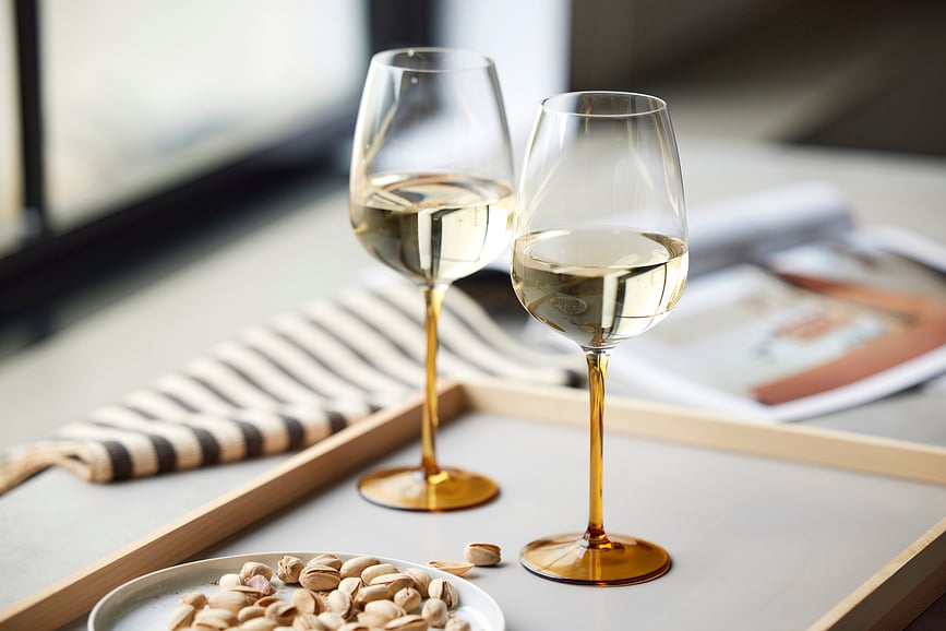 Vienna Kozarci za vino, 530 ml, modri, 4 kosi