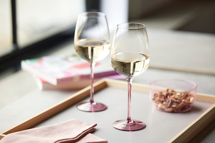 Vienna Kozarci za vino, 530 ml, modri, 4 kosi