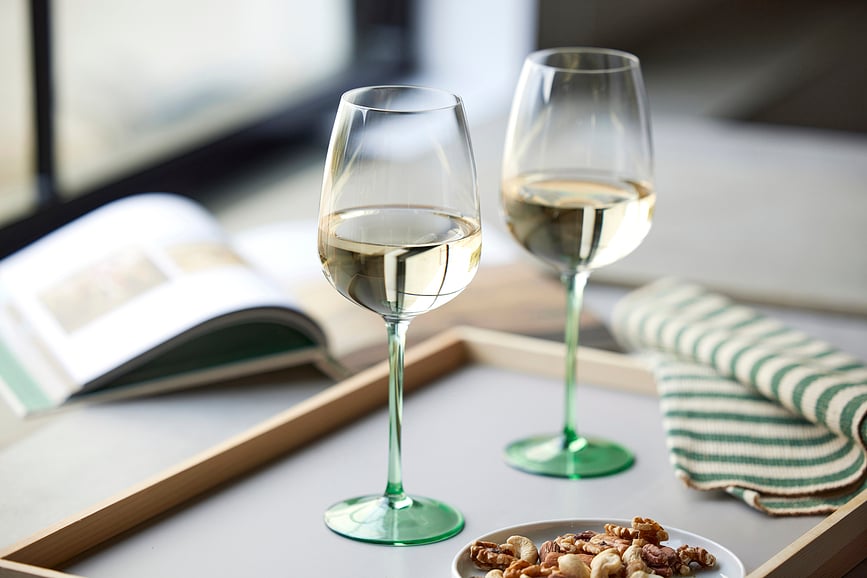 Vienna Kozarci za vino, 530 ml, modri, 4 kosi