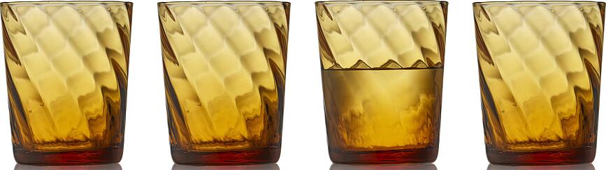 Vienna Ποτήρια, 300 ml, κεχριμπαρένια, 4 τμχ