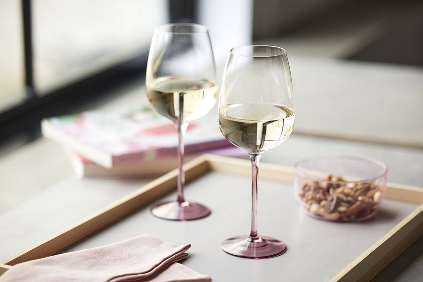 Vienna Verres à Vin 530 ml, bleus, Lot de 4