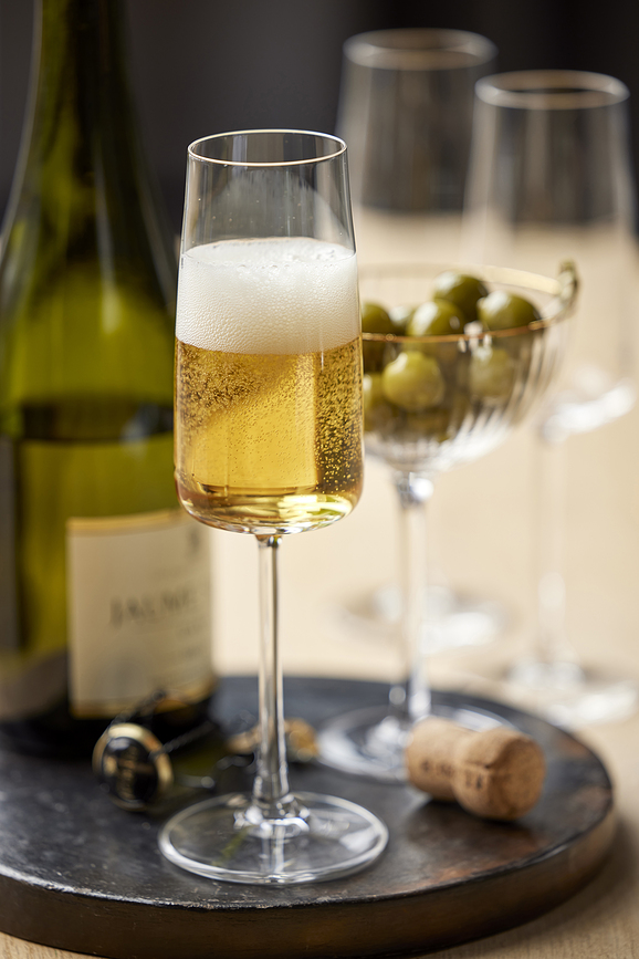 Zero Flûtes à Champagne, 300 ml, Lot de 4