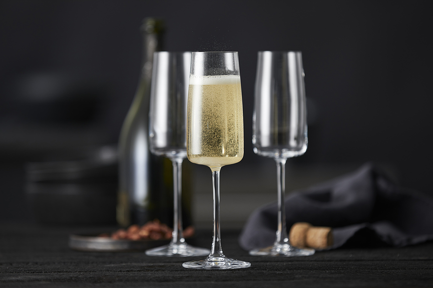 Zero Kozarci za šampanjec, 300 ml, 4 kosi