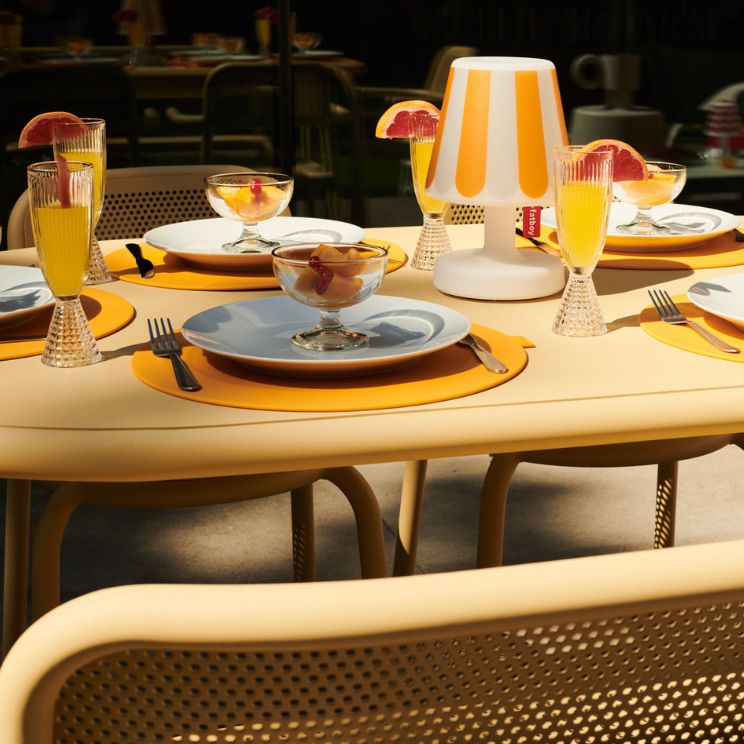 arreglo de mesa Fatboy