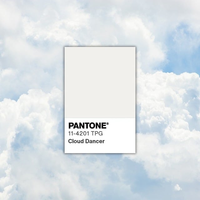 cloud dancer, un blanco vainilla de Pantone