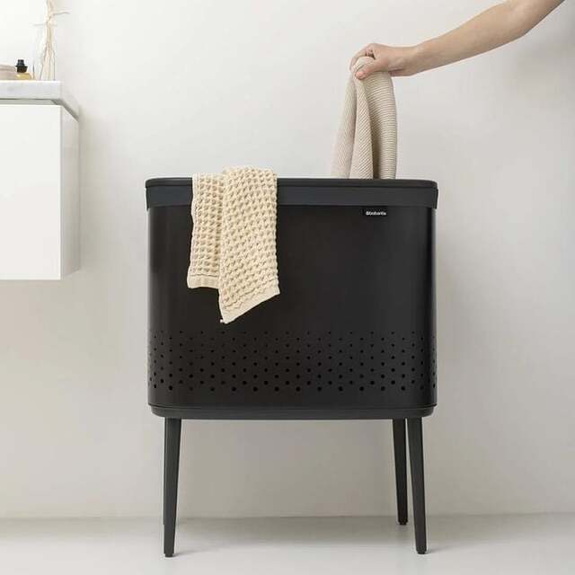 cesta de la ropa sucia brabantia negra