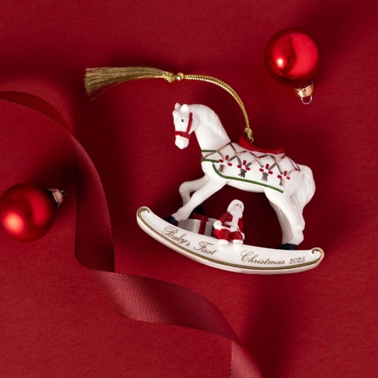 Decoraciones navideñas 2025: figura de caballo balancín de V&B