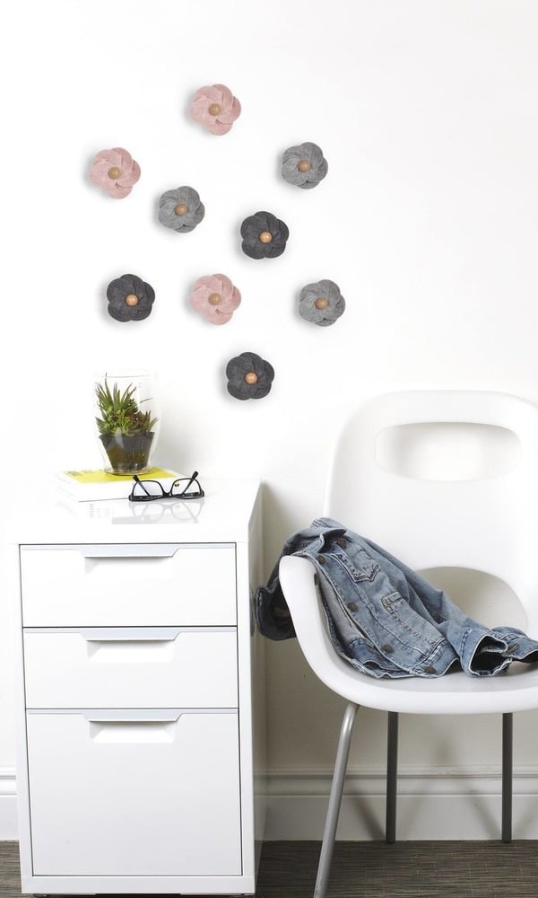 Διακόσμηση τοίχου από τσόχα λουλούδι Feltra