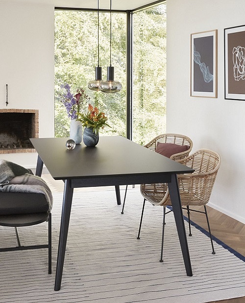 Hübsch bijelo-plavi tepih