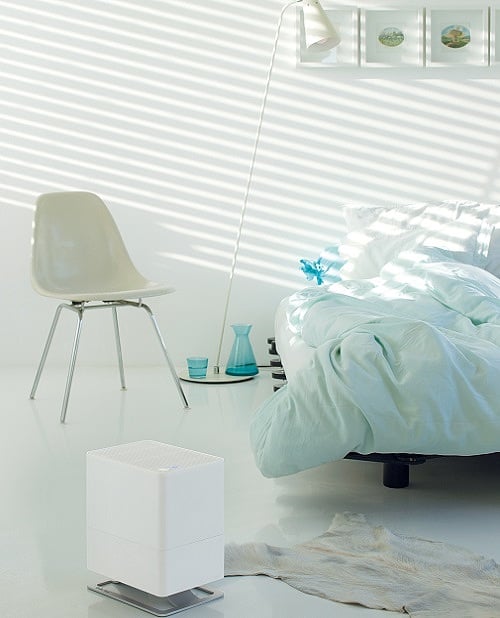 Oskar Little white evaporative humidifier