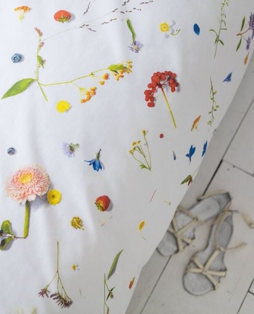 κλινοσκεπάσματα με λουλούδια και φυτά snurk