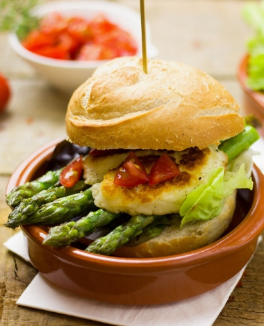 burger od šparoga