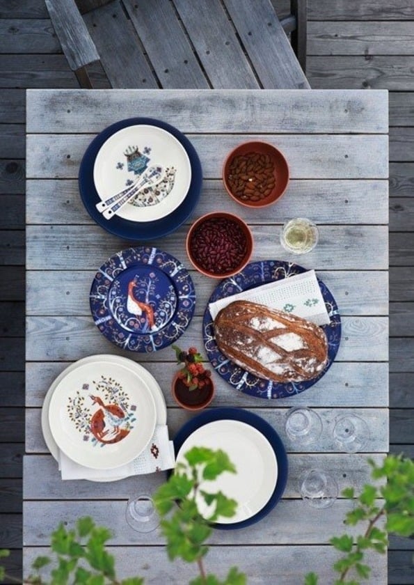 Plitev krožnik 27 cm Taika moder