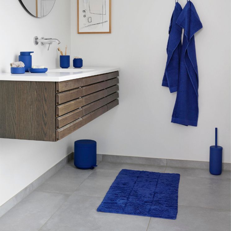 cubo de basura azul marino para baño - Zone Denmark