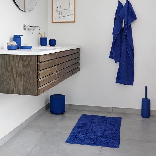 cubo de basura azul marino para baño - Zone Denmark